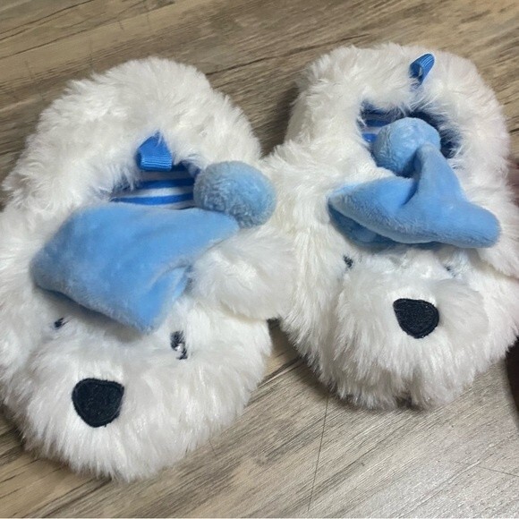 Christmas Baby Toddler Size 4 Holiday Slippers - Picture 2 of 4